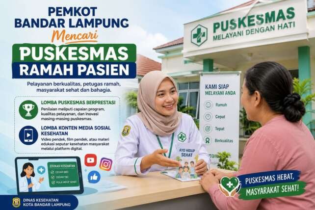 Pemkot Bandar Lampung menggelar Lomba Puskesmas Berprestasi dan Lomba Konten Media Sosial Kesehatan antar-puskesmas.