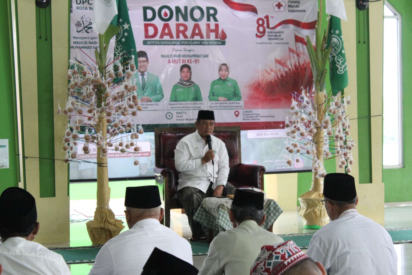 Tausyiah oleh Amiruddin Muslih selaku pimpinan Ponpes. (Foto: Onoff.id)