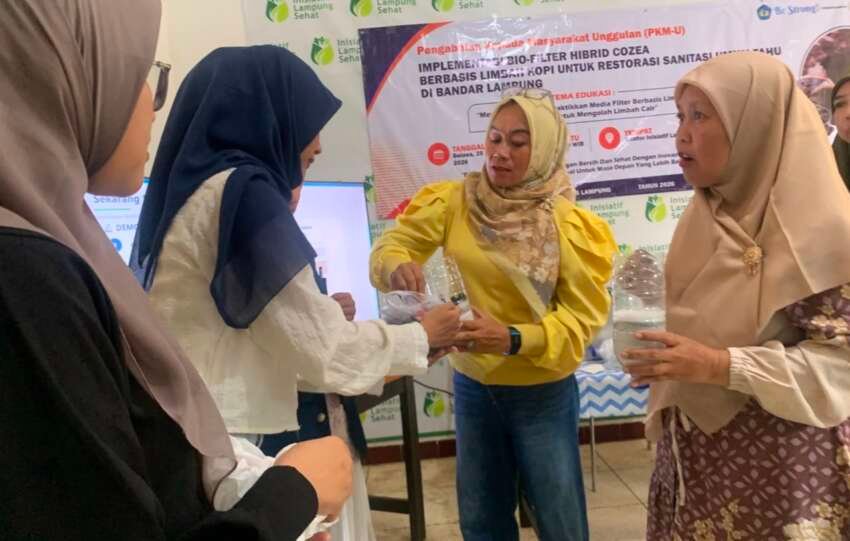 Sosialisasi sanitasi lingkungan, pola hidup sehat, dan penanganan sampah di ILS, Way Halim. (Foto: Onoff)