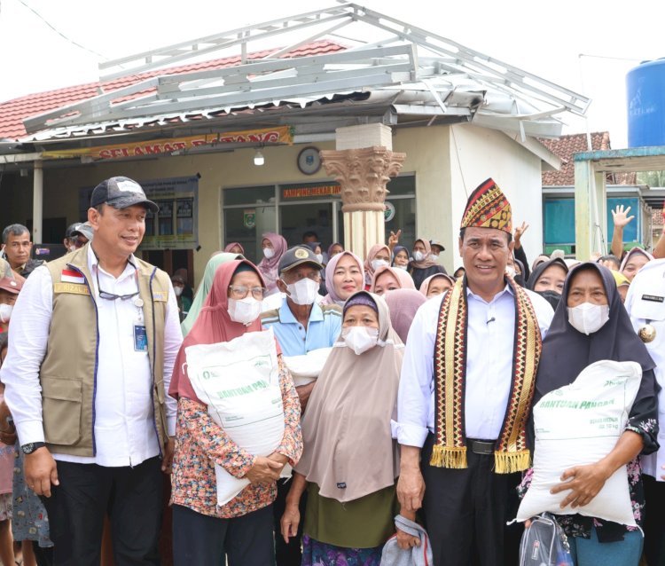 Menteri Pertanian (Mentan) Andi Amran Sulaiman saat melangsungkan kunjungan ke Lampung. (Foto: ist)