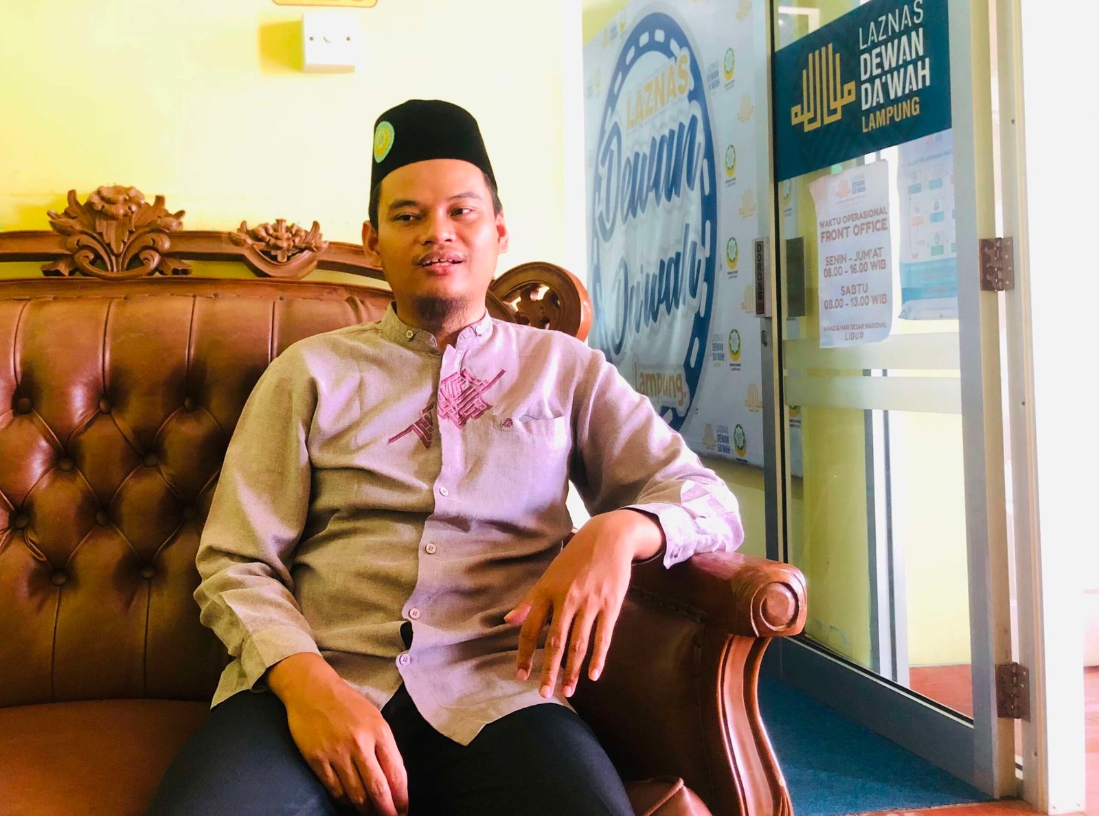 Ustaz Aliyudin, Sekretaris DDII Lampung.(foto: Onoff)