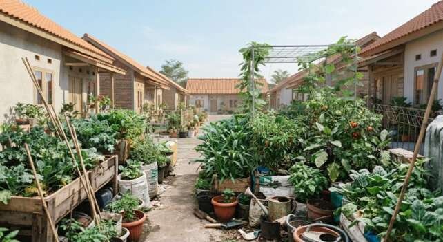 Konsep urban farming mulai banyak dipraktikkan warga perkotaan.(ilustrasi: Onoff)