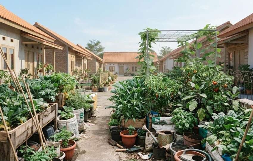 Konsep urban farming mulai banyak dipraktikkan warga perkotaan.(ilustrasi: Onoff)