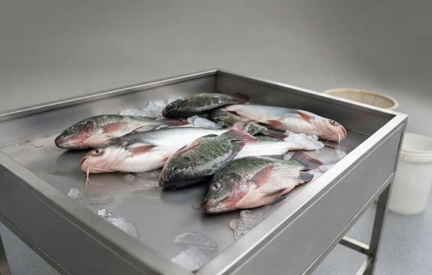 Ikan nila dan patin yang diproduksi akan dipasok ke dapur-dapur MBG.(ilustrasi: Onoff)