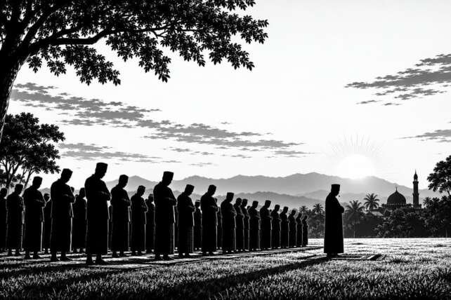MUI Lampung menyerukan pelaksanaan salat Istisqa secara berjamaah di lapangan terbuka. (Ilustrasi: Onoff)