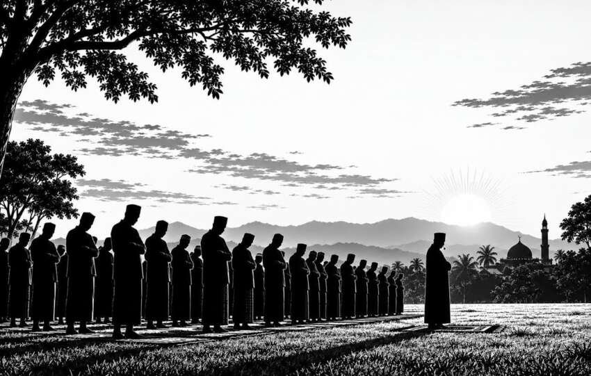 MUI Lampung menyerukan pelaksanaan salat Istisqa secara berjamaah di lapangan terbuka. (Ilustrasi: Onoff)