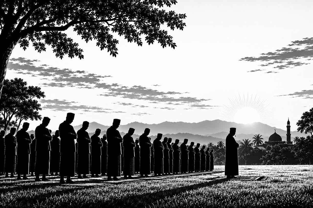MUI Lampung menyerukan pelaksanaan salat Istisqa secara berjamaah di lapangan terbuka. (Ilustrasi: Onoff)