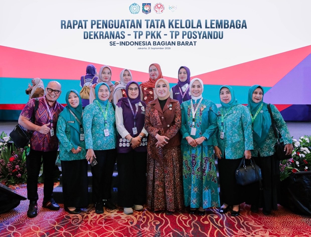 Batin Wulan pada Rapat Penguatan Tata Kelola Dekranas, TP PKK, dan TP Posyandu se-Indonesia Bagian Barat di Hotel Bidakara, Jakarta.(Foto: ist)