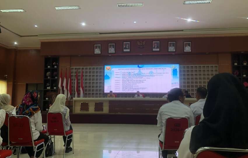 Rapat persiapan pelaksanaan MTQ ke-55 Kota Bandar Lampung.(foto: Onoff)