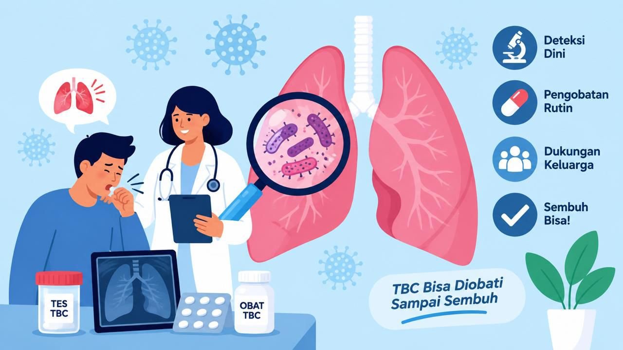 Penanganan kasus tuberkulosis (TBC) secara cepat dan tepat bisa menyembuhkan penderita. (Ilustrasi: Onoff)