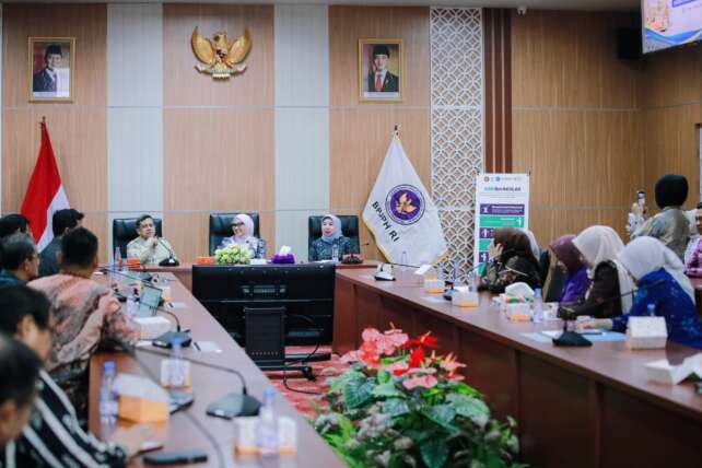 Kunjungan Ketua PKK dan Dekranasda Lampung ke BPJPH.(foto: ist)